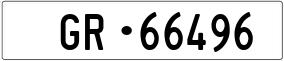 Trailer License Plate